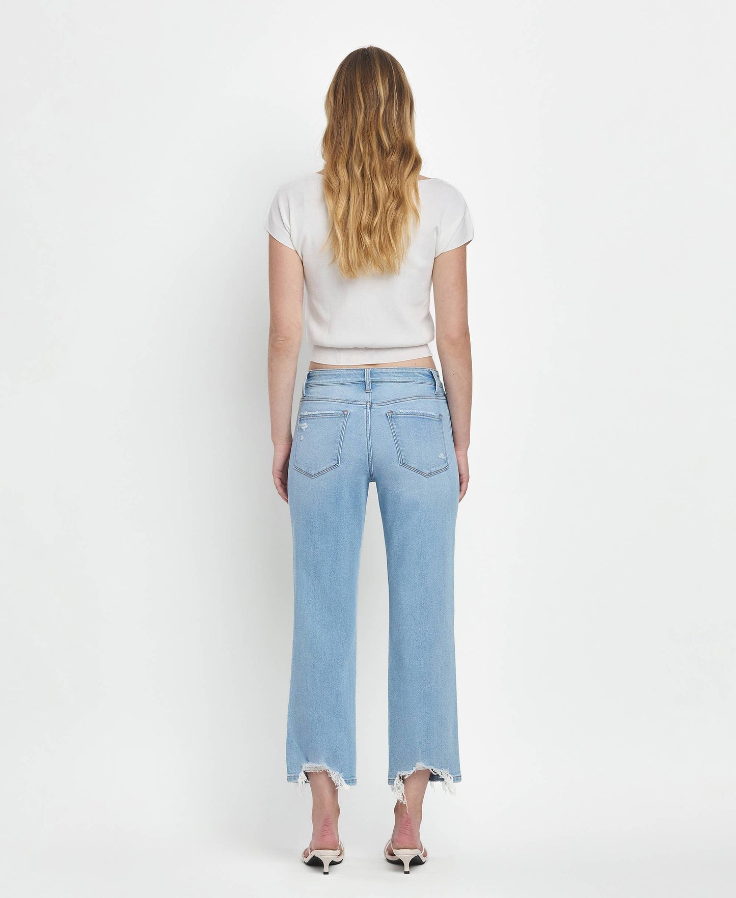 HIGH RISE REGULAR STRAIGHT JEANS T6507