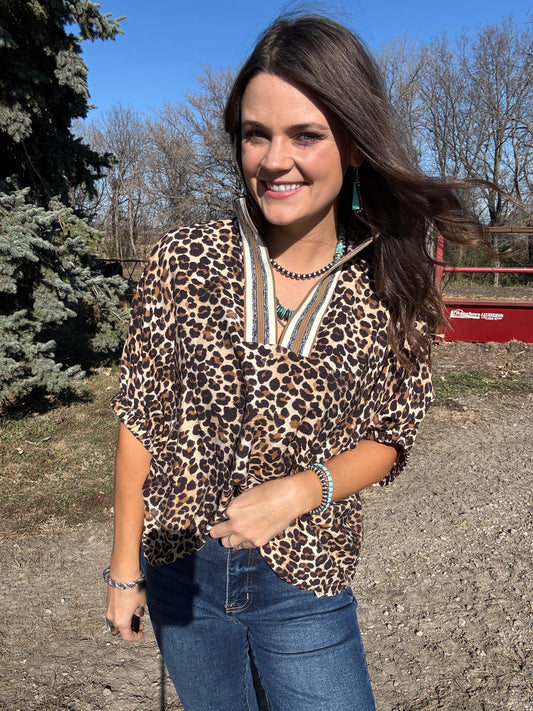 The Cheetah-liscous Blouse (Full Size Run)