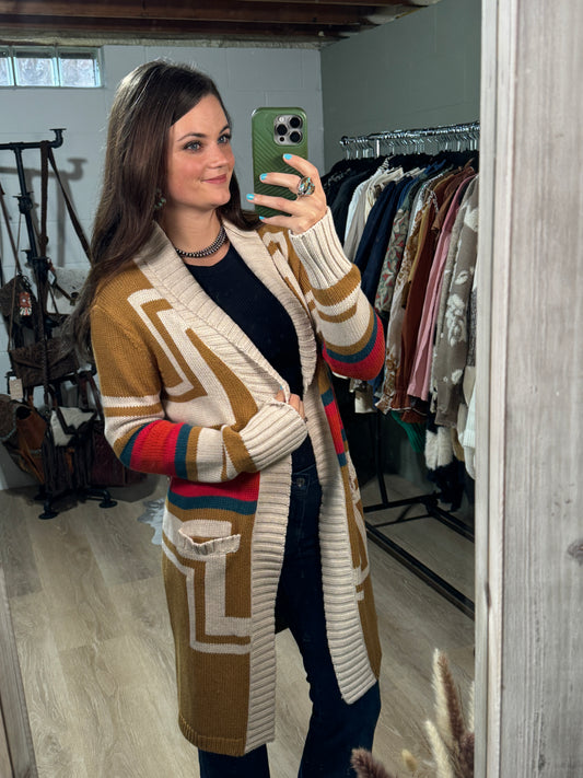 Pendleton Harding Open Front Cardigan (Small Only)