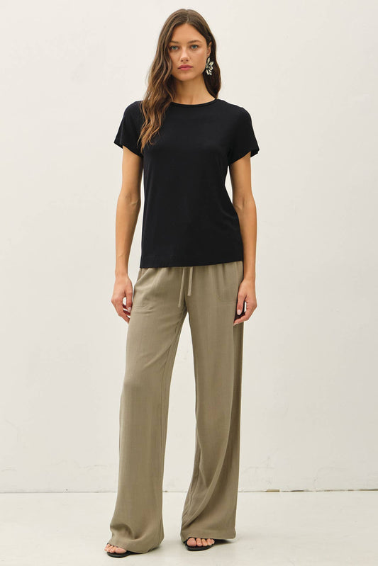 Back to Black Round Neck T-shirt