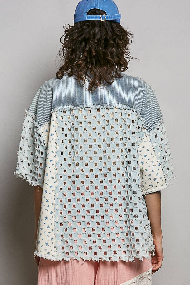Boho Chic Denim Shacket