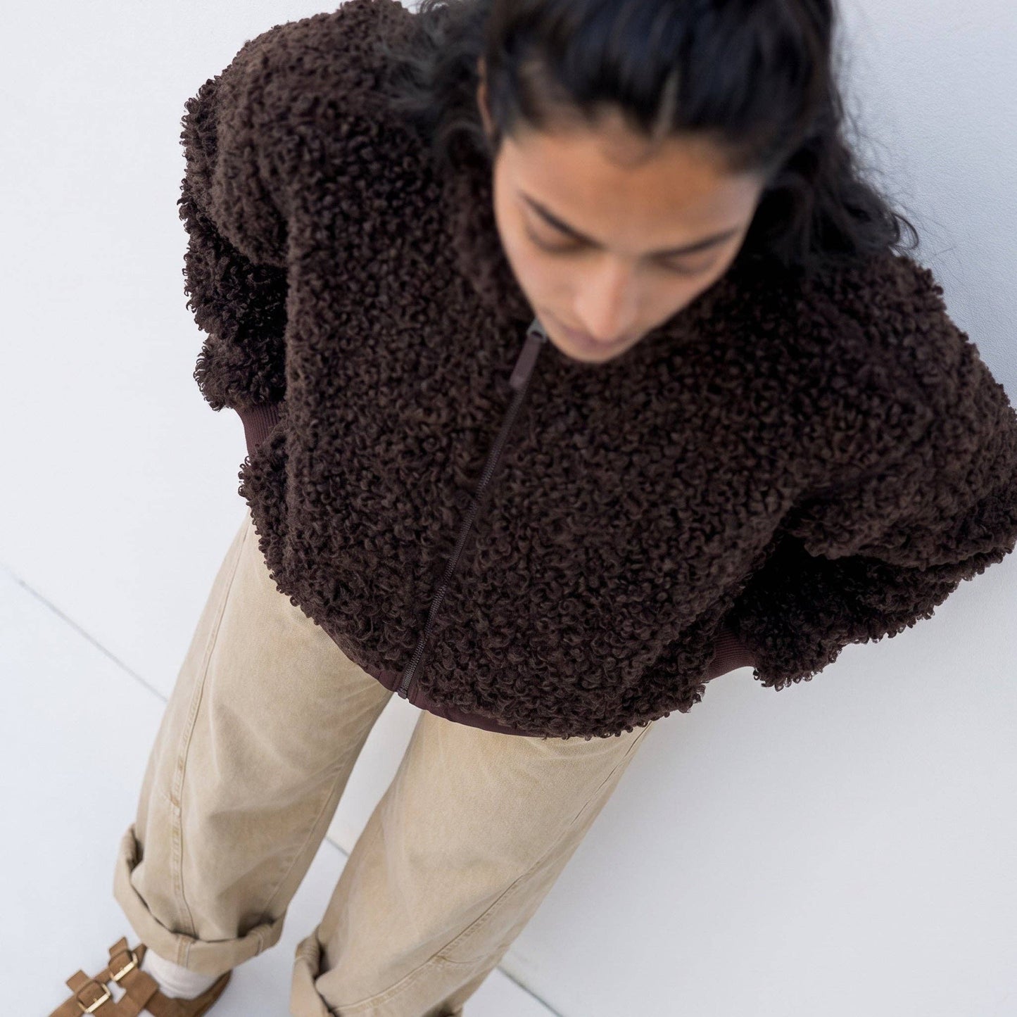 Willow Curly Fleece Reversible Jacket