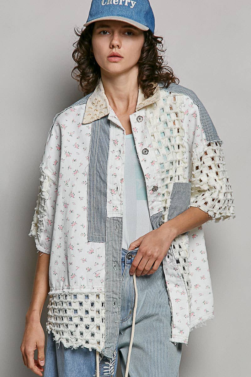 Boho Chic Denim Shacket