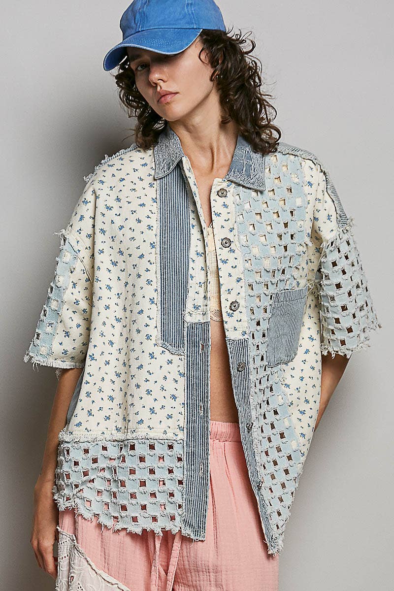 Boho Chic Denim Shacket