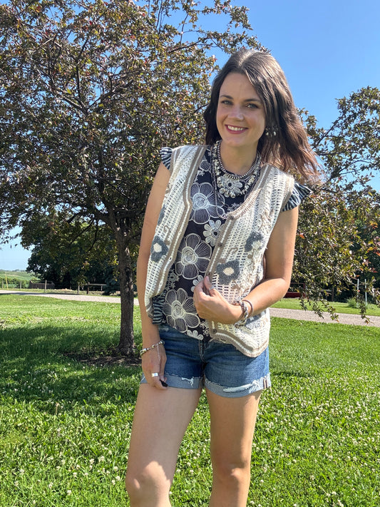 The Mira Crochet Vest