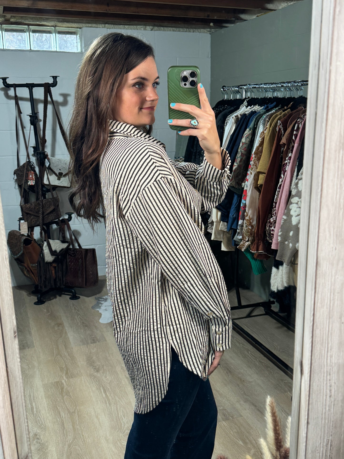 The Stacey Striped Button Down