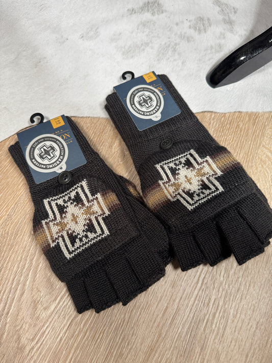 Pendleton Harding Charcoal Mittens