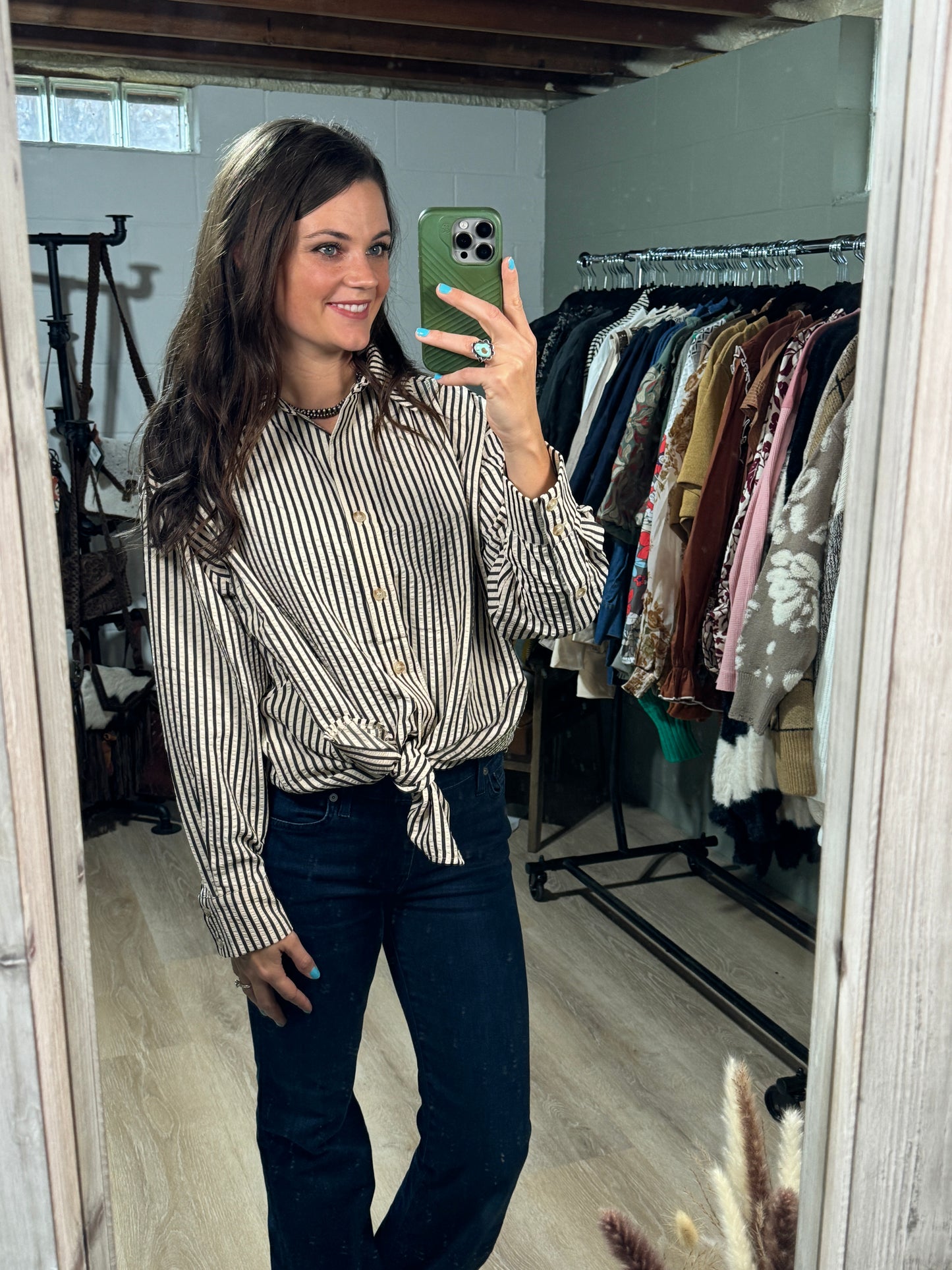 The Stacey Striped Button Down