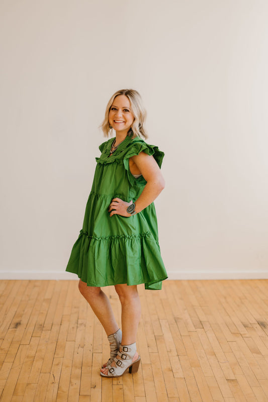 The Carlie Flutter and Frill Dress