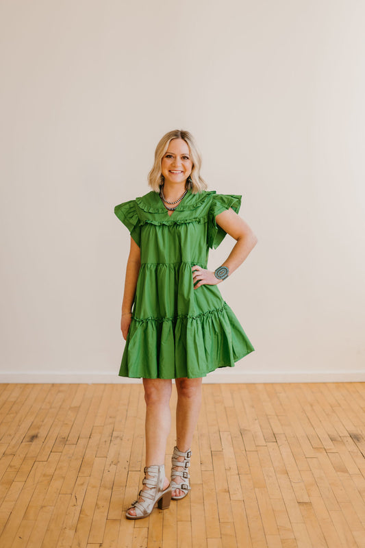 The Carlie Flutter and Frill Dress