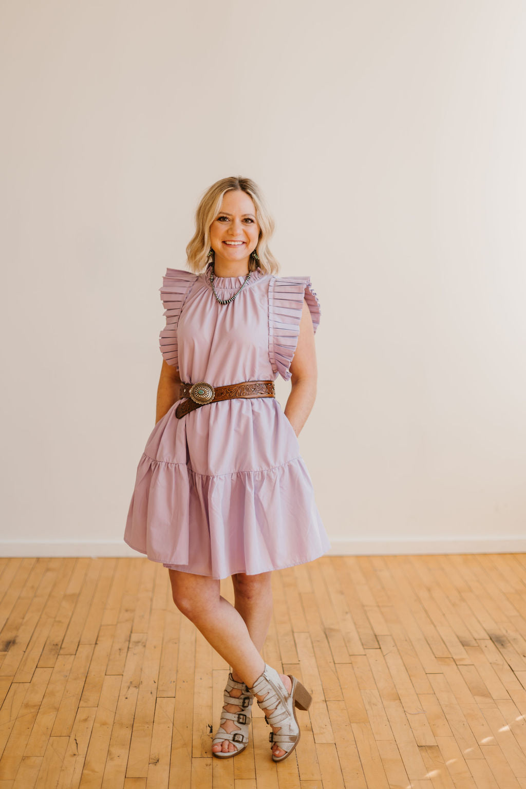 The Trish Flutter Sleeve Dress
