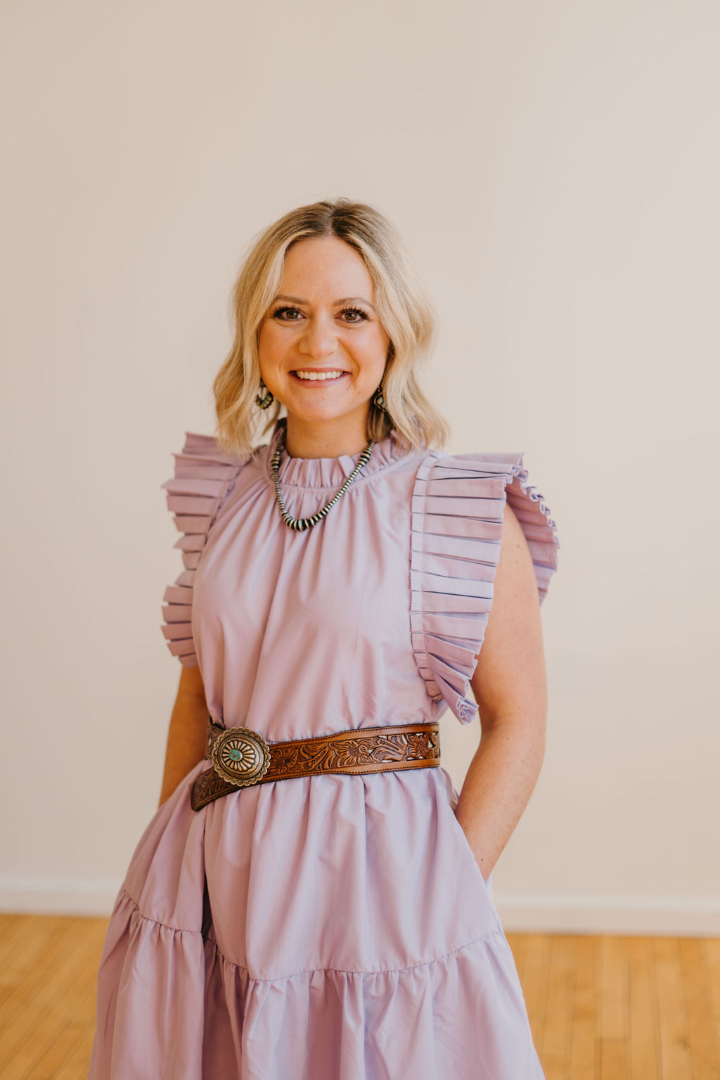 The Trish Flutter Sleeve Dress