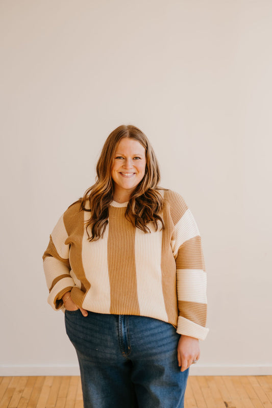 Extended Sizes - The Sunflower Knit Sweater