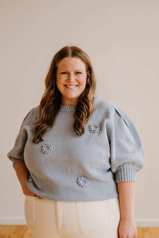 Extended Sizing - The Gardenia Knit Blouse