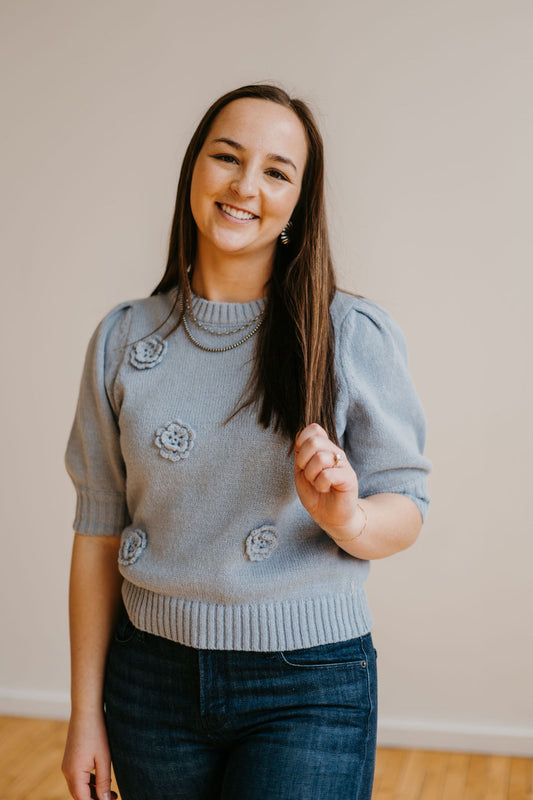 The Gardenia Knit Blouse