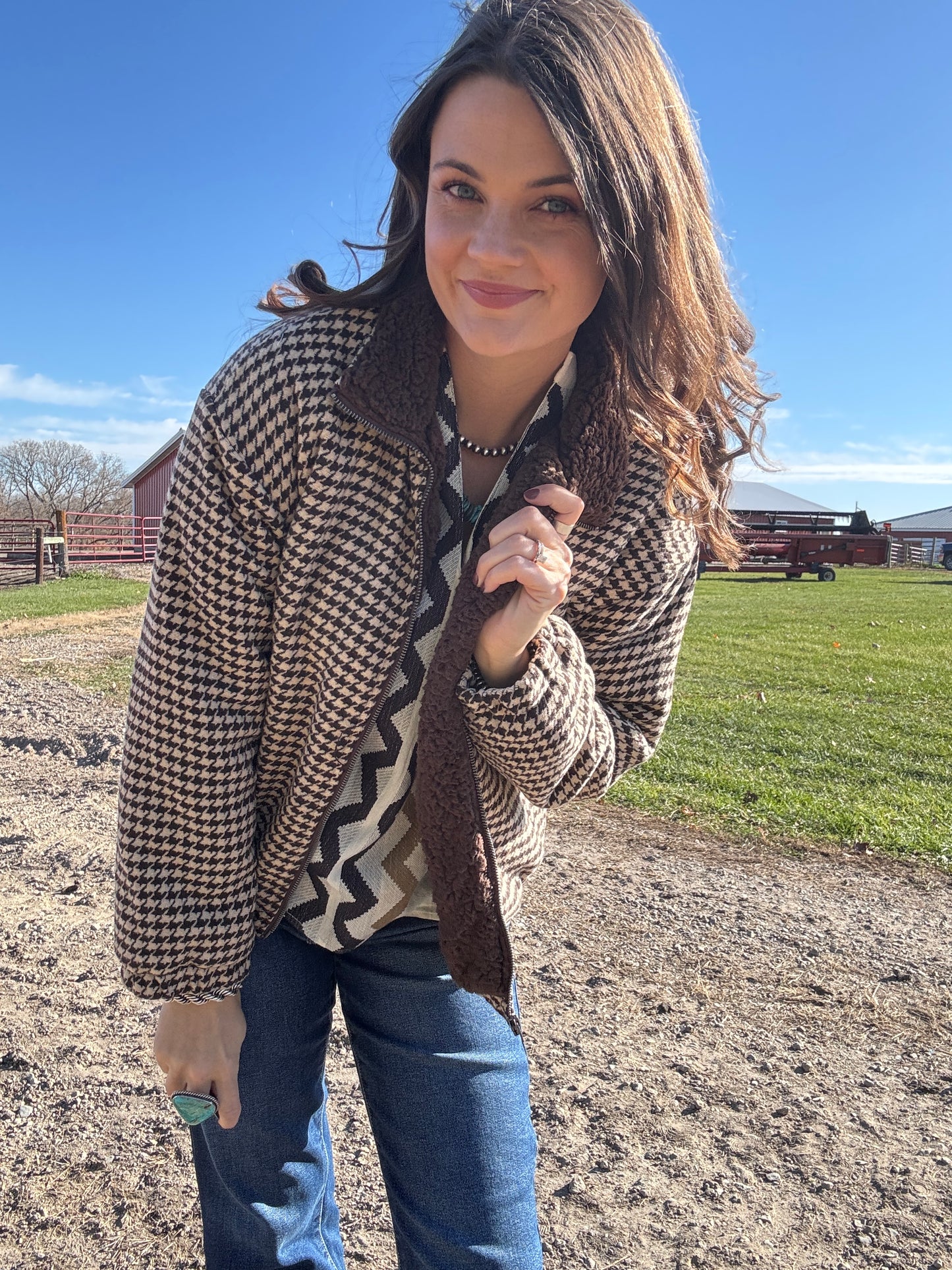 The Heavenly Houndstooth Jacket