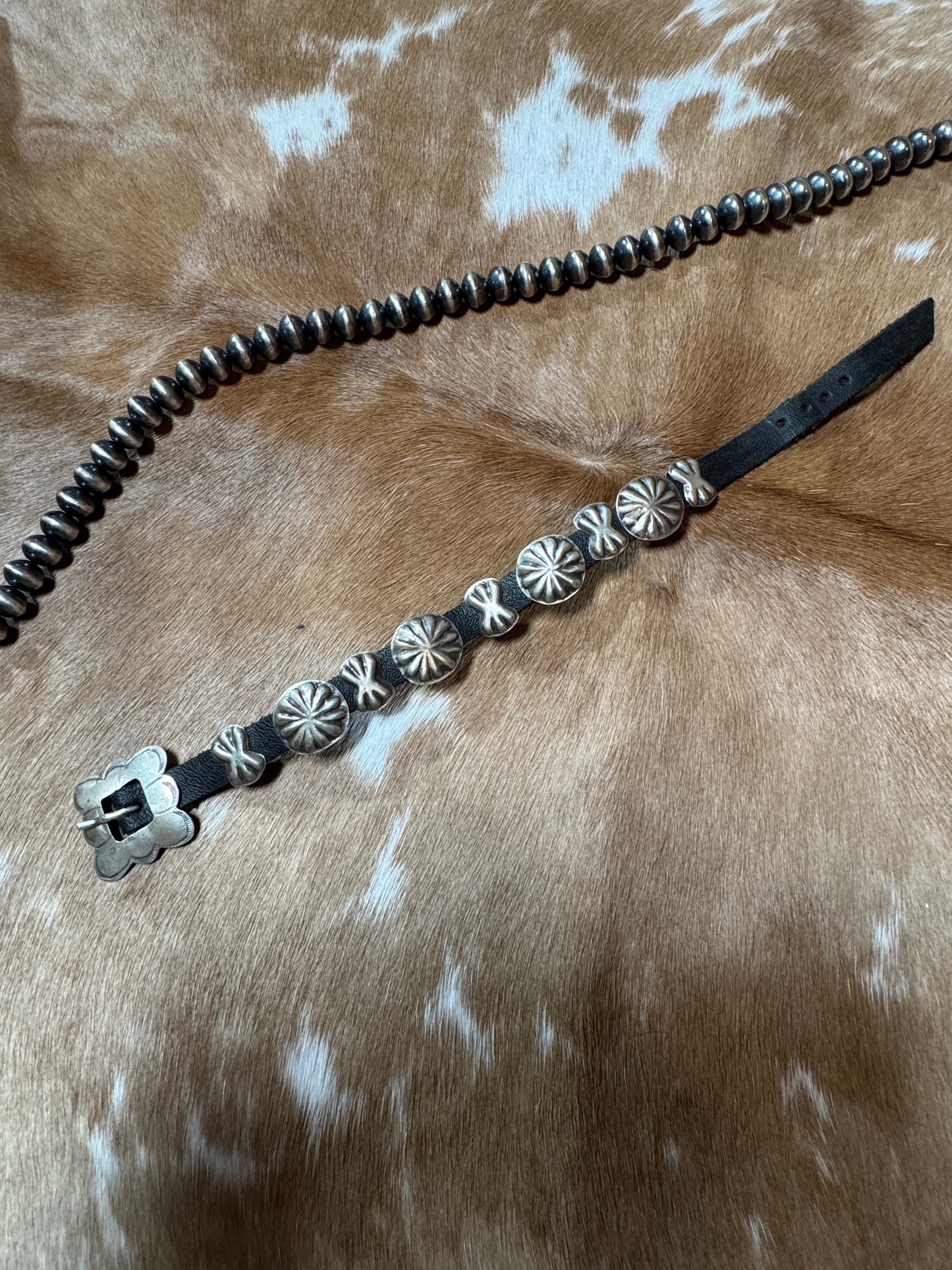 Leather Concho Bracelet