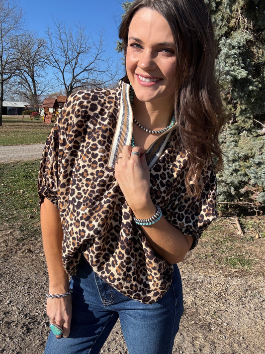 The Cheetah-liscous Blouse (Full Size Run)