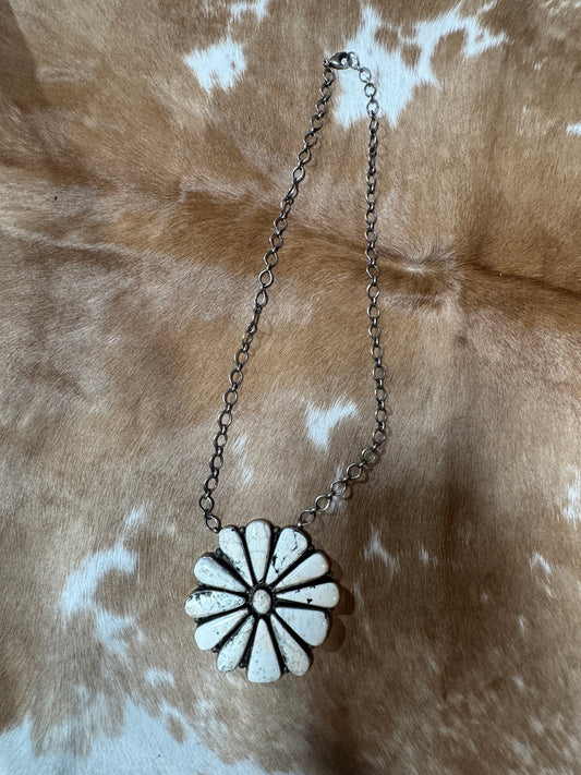 White Buffalo Statement Necklace