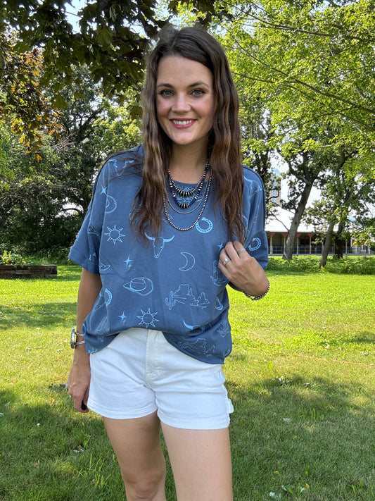 The Coastal Cowgal Tee (Full size run)