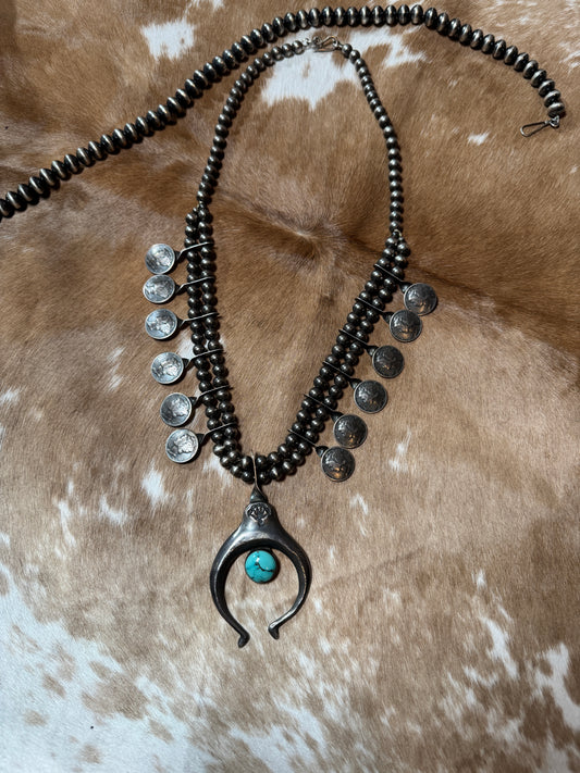 Vintage Squash Blossom Necklace
