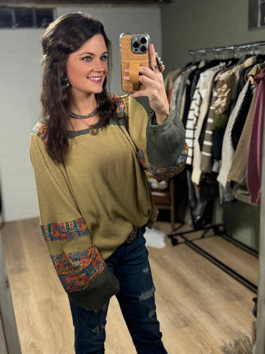 The Toni Textured Rib Knit Top