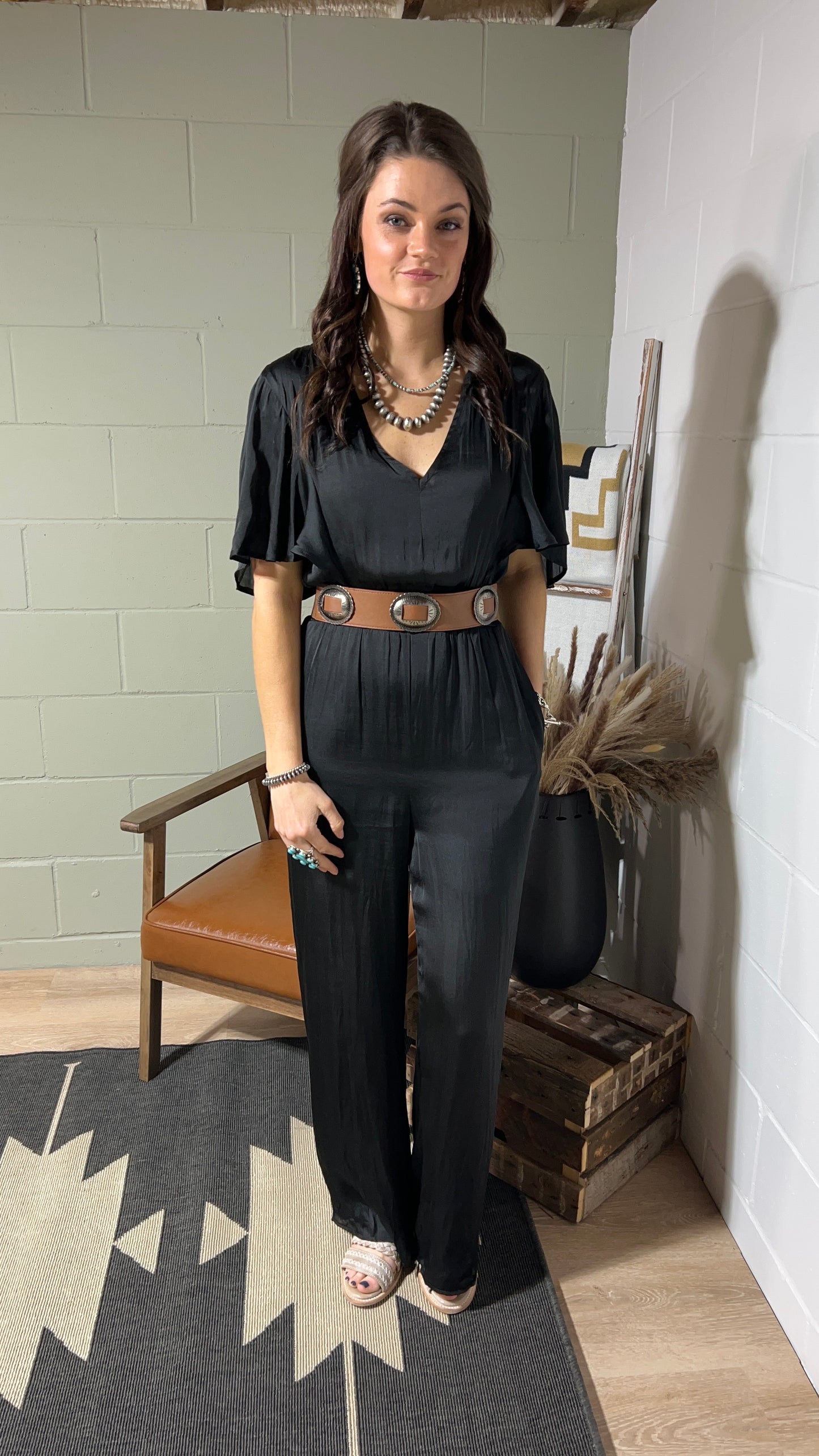 The Hazen Black Jumpsuit