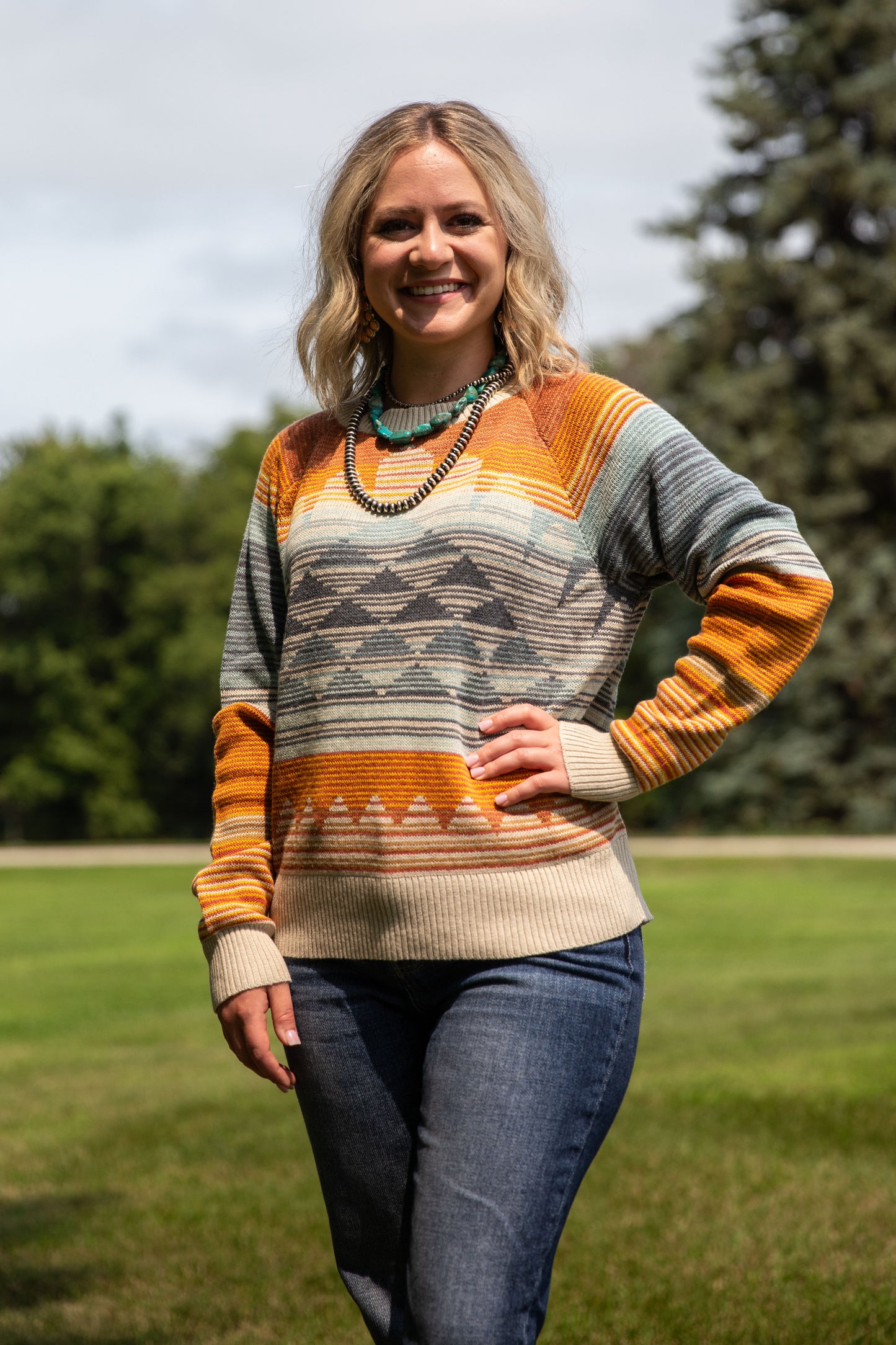 Pendleton Raglan Cotton Sweater