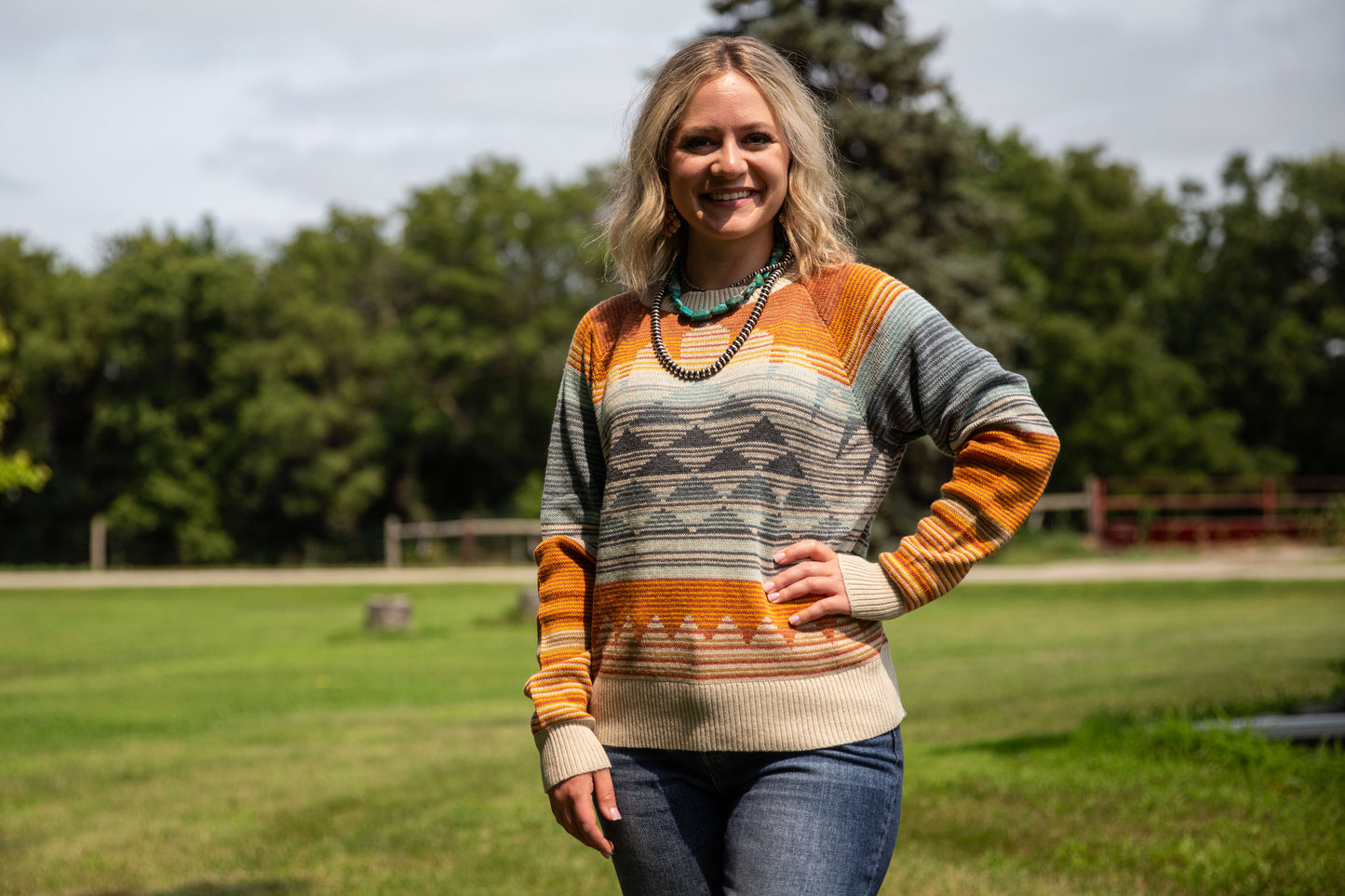 Pendleton Raglan Cotton Sweater