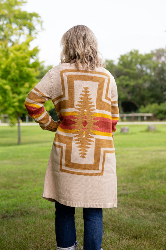 Pendleton Harding Open Front Cardigan