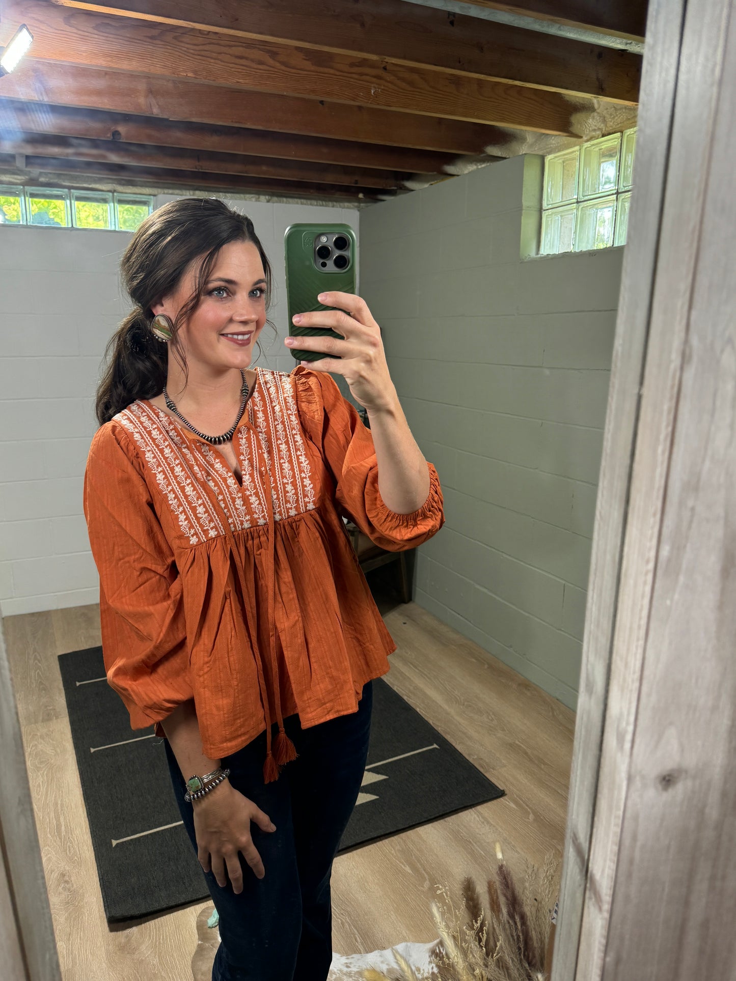 The Tinley Tassle Front Blouse