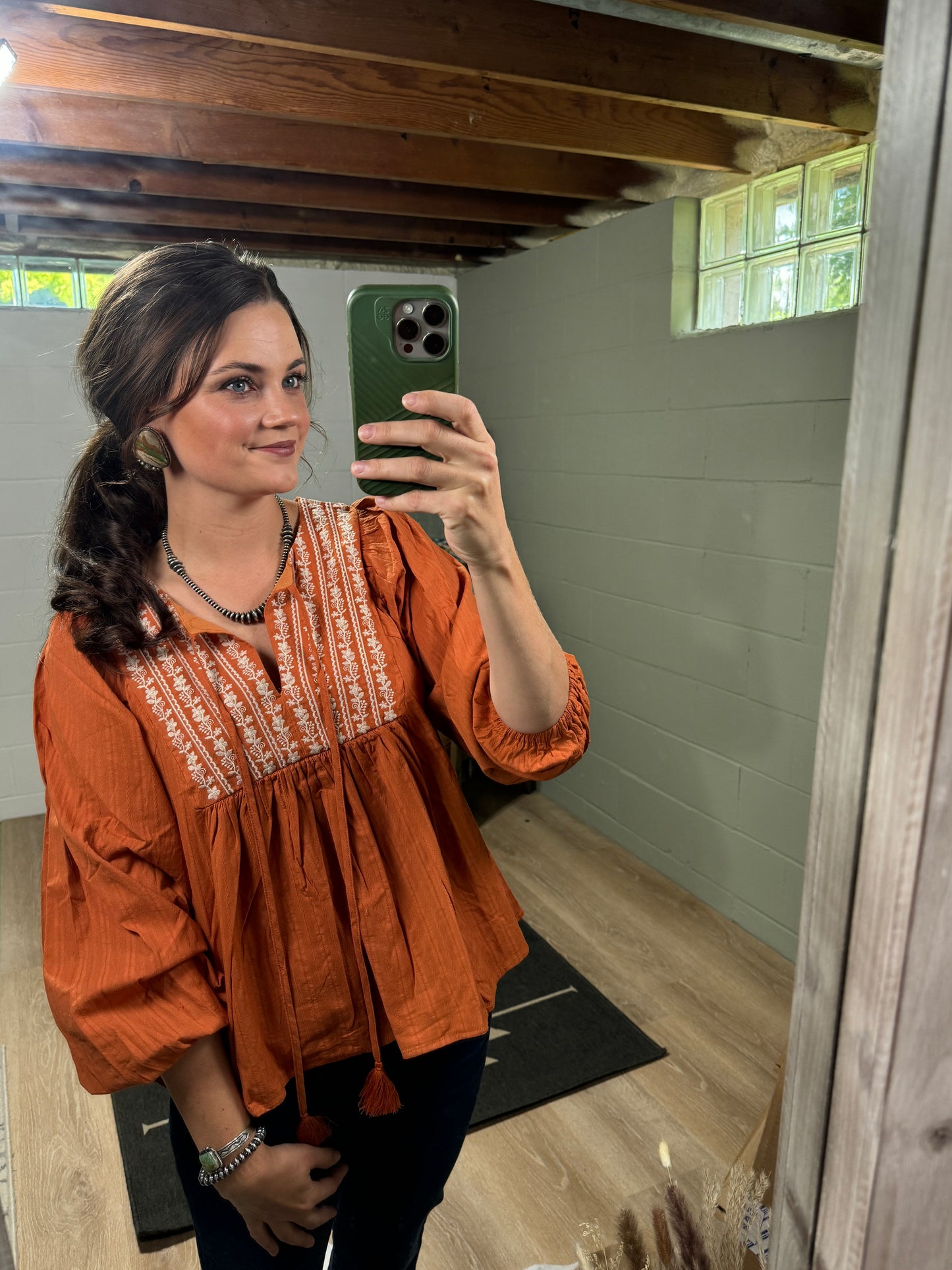 The Tinley Tassle Front Blouse