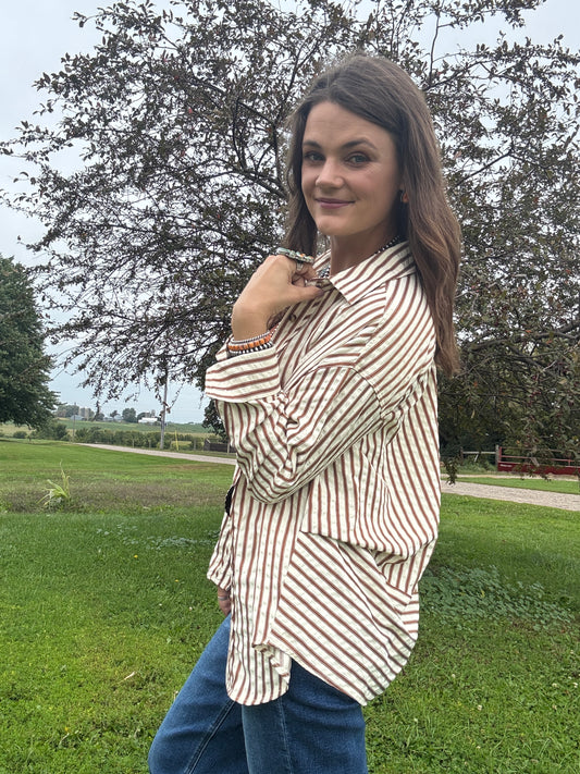 The Pumpkin Spice Button Down