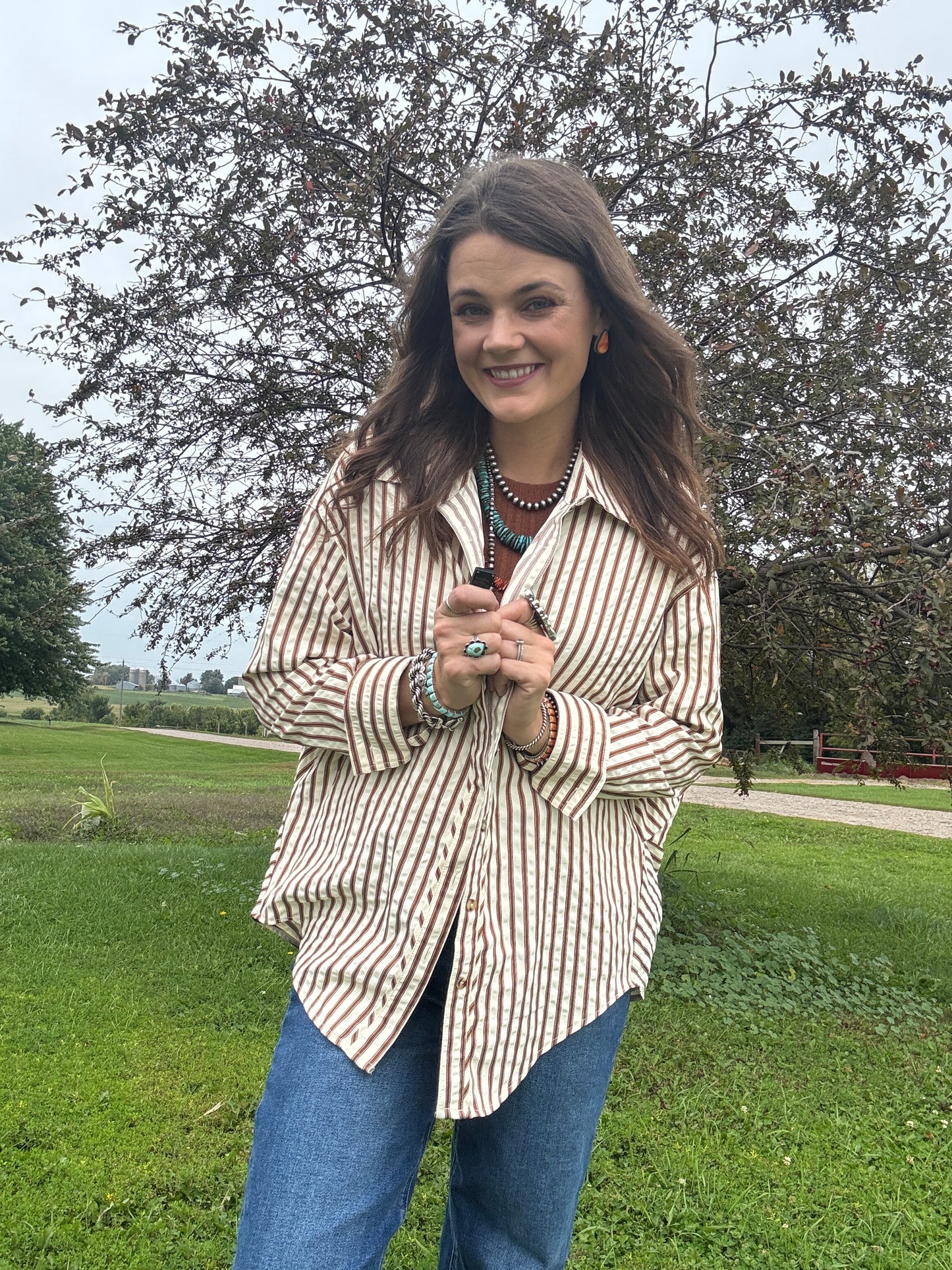 The Pumpkin Spice Button Down