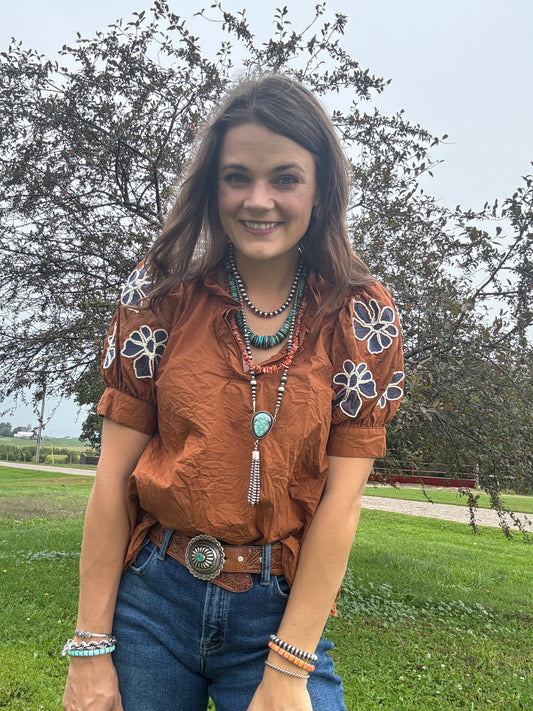 The Lapis Lady Blouse