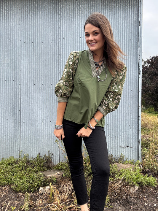 The Fountain Embroidered Blouse