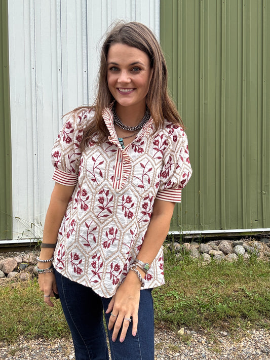 The Merry Mum Blouse
