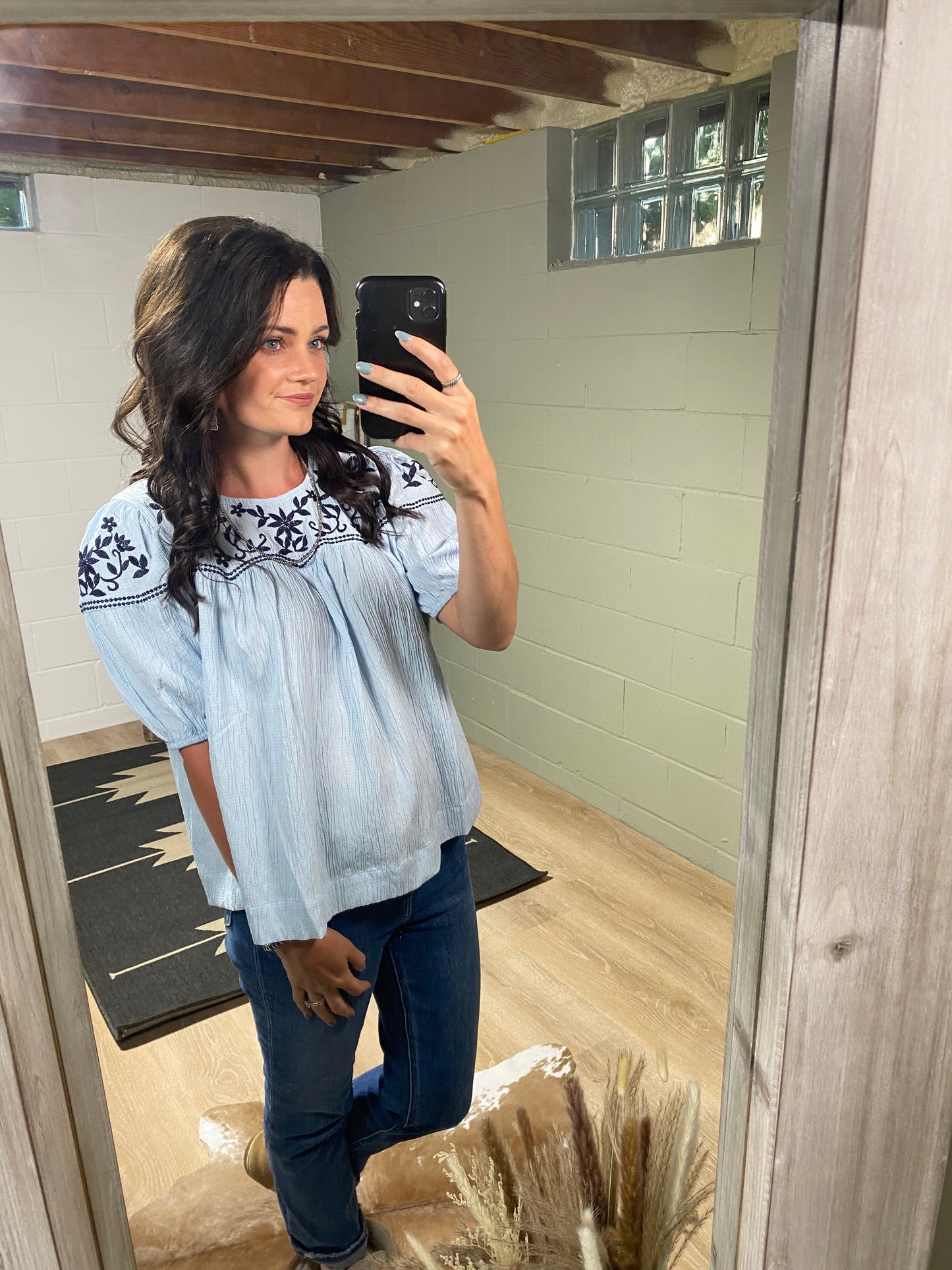 The Ashley Embroidered Blouse