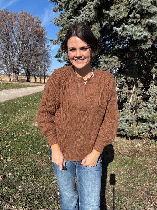 The Perfect Cable Knit Pullover