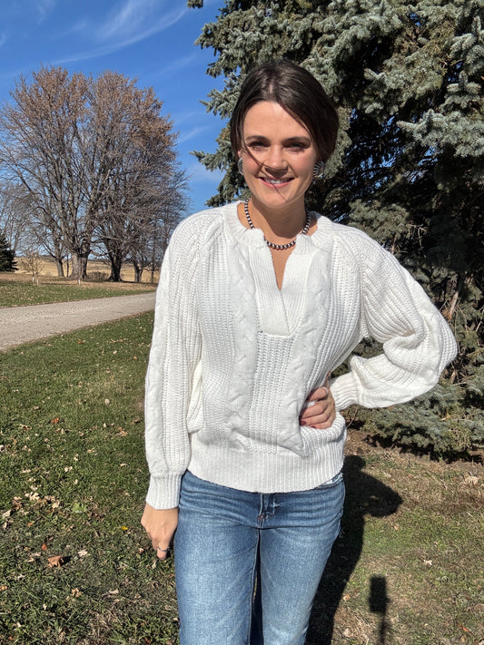 The Perfect Cable Knit Pullover