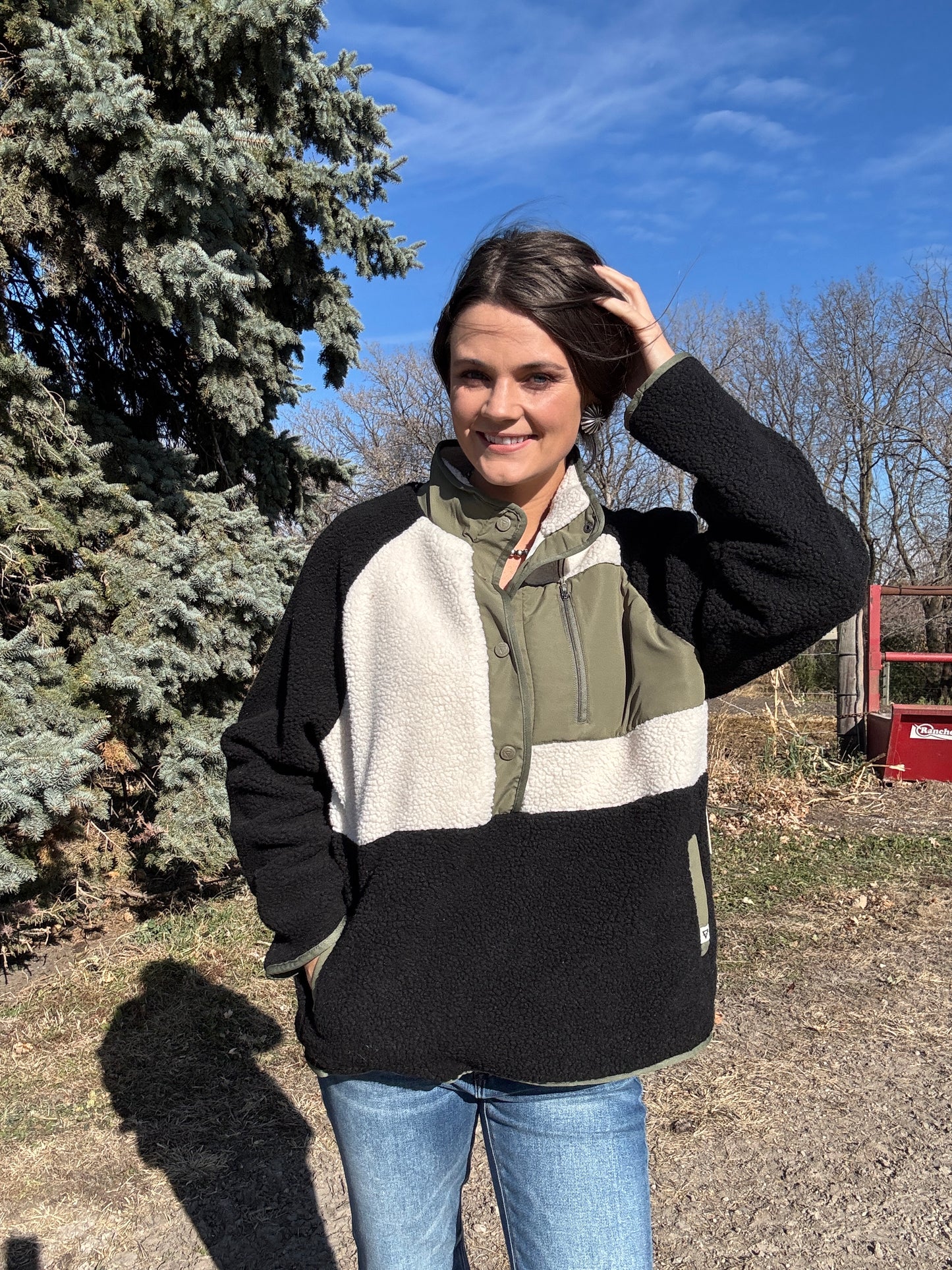 Women's Tara Jersey Lined Snap-Up Pullover