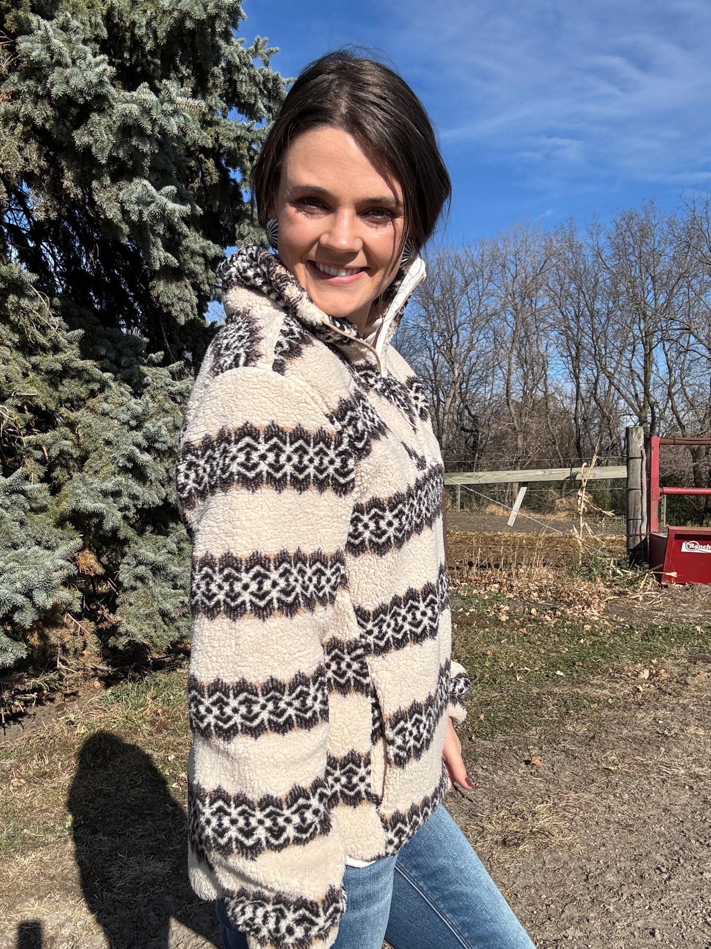 The Ainsley Plush Sherpa Pullover