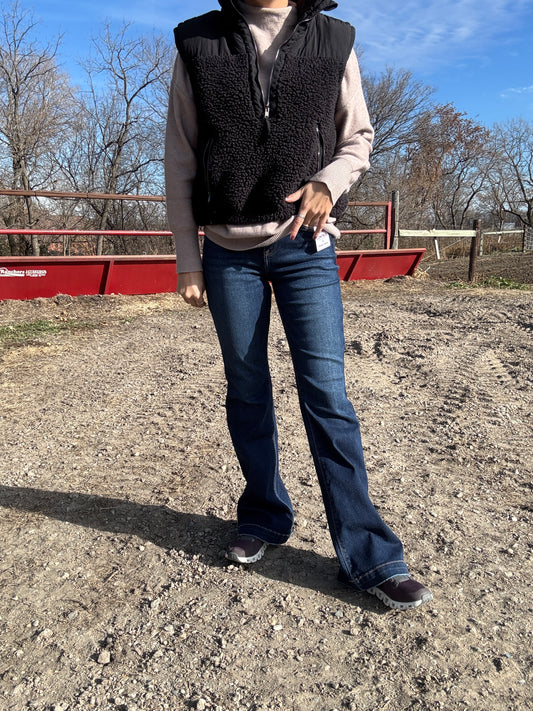 Risen High Rise Trouser Denim