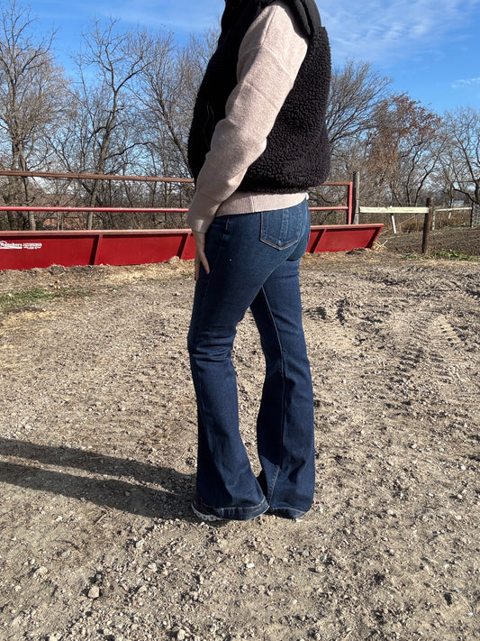 Risen High Rise Trouser Denim