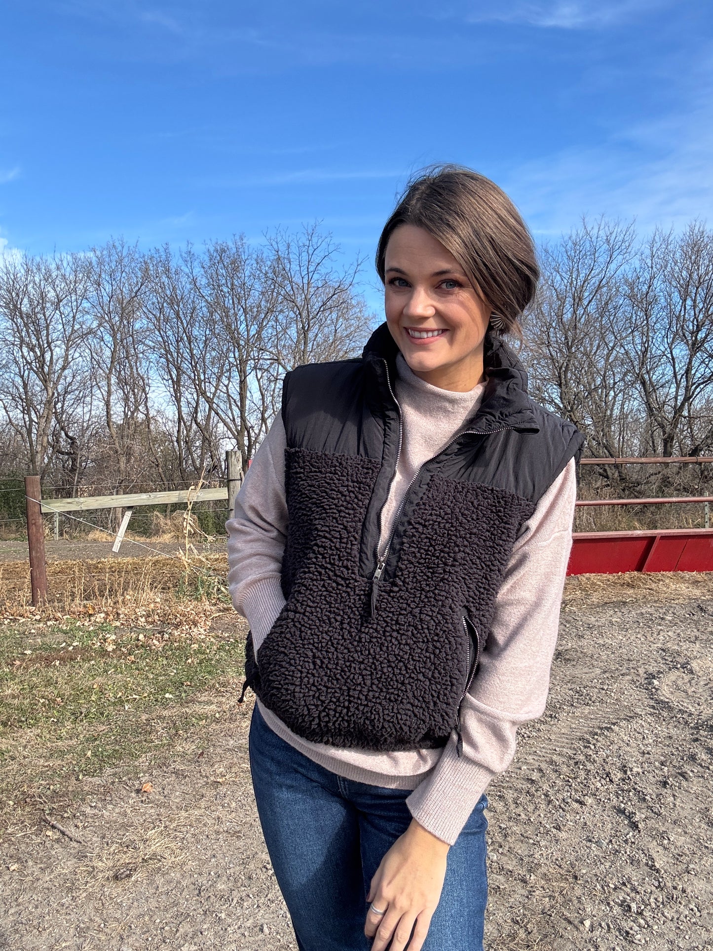 The Stockshow Sherpa Sweater Vest