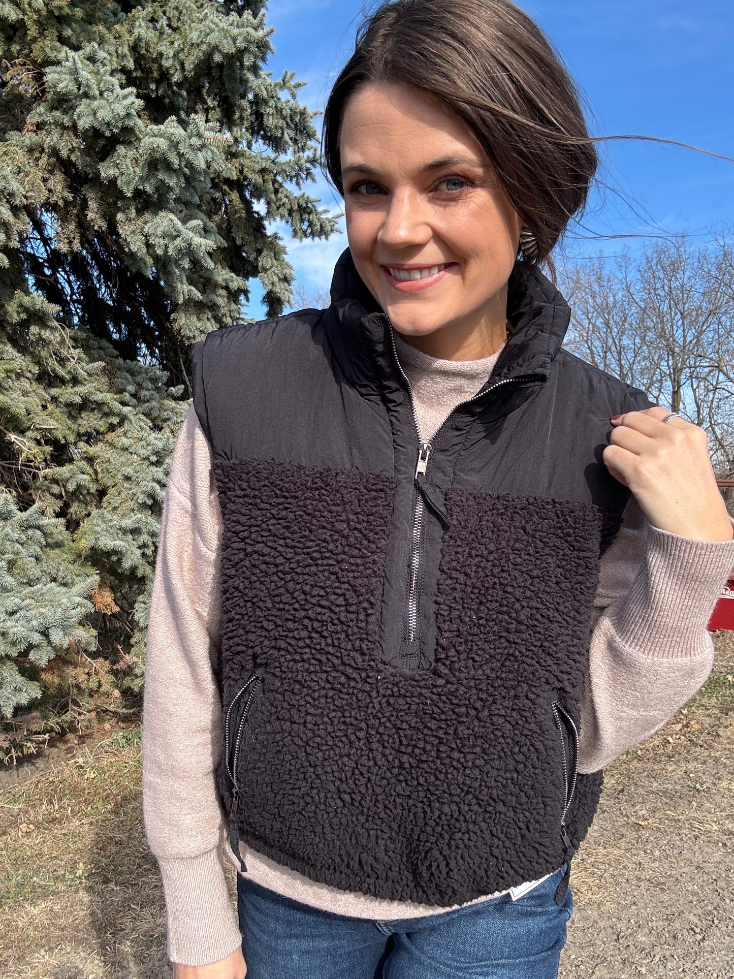 The Stockshow Sherpa Sweater Vest