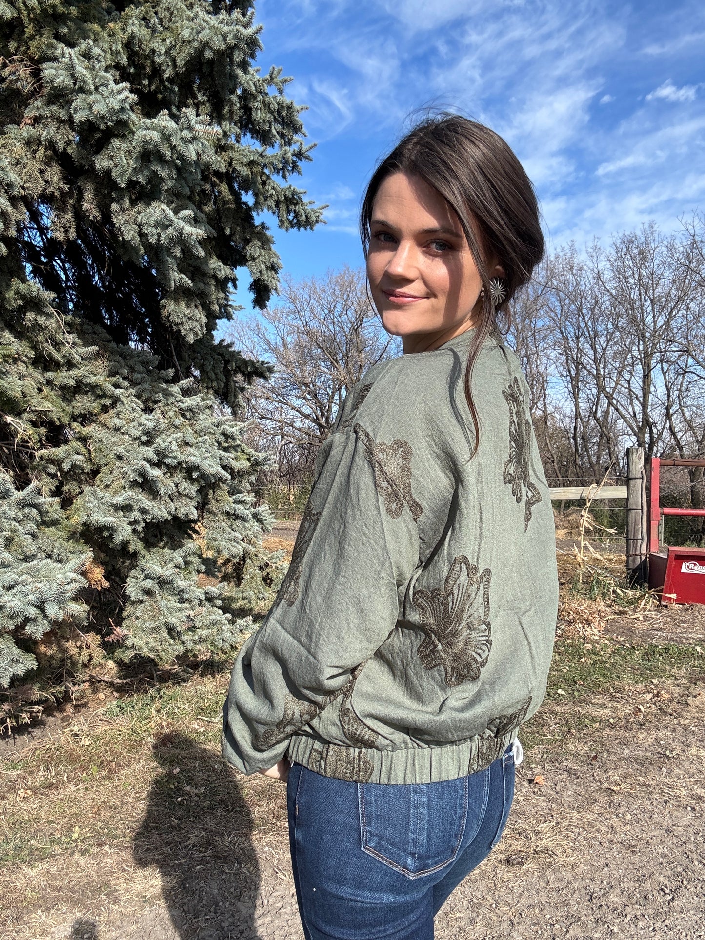 The Floral Fever Bomber (Medium and Large)