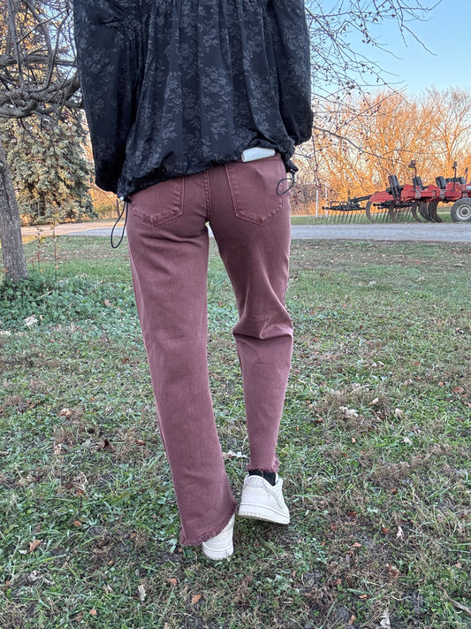 Risen Chocolate Ankle Pant