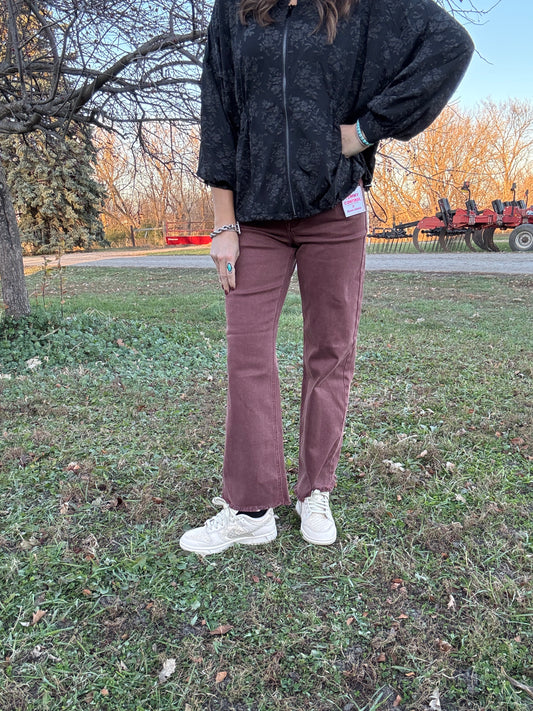 Risen Chocolate Ankle Pant