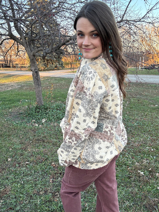 The Perfect Paisley Field Coat